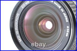Rare Near MINT+++ Minolta MD W ROKKOR 20mm f2.8 Ultra Wide Angle MF Lens JAPAN