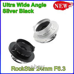 RockStar 24mm F6.3 Ultra Wide Angle Cookie Lens ASPH MF Full Frame for Leica M