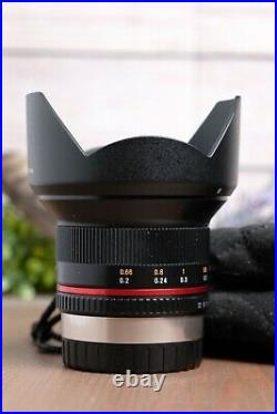 Rokinon 12mm F/2 High Speed Ultra Wide Angle Lens For Fujifilm X Camera Black