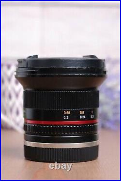Rokinon 12mm F/2 High Speed Ultra Wide Angle Lens For Sony E Camera Black