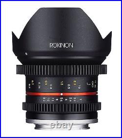 Rokinon 12mm T2.2 Cine Ultra Wide Angle Video Lens for Micro Four Thirds MFT