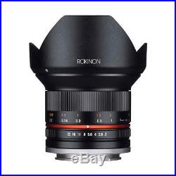 Rokinon 12mm f/2.0 NCS CS Lens for Sony E Mount Nex Series Mirrorless Cameras