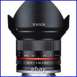 Rokinon 12mm f/2.0 NCS CS Manual Focus Lens for Fuji X Mount #RK12M-FX