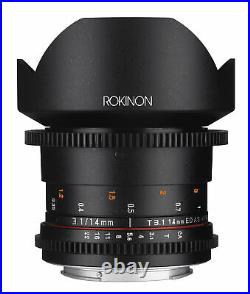 Rokinon 14mm T3.1 Full Frame Ultra Wide Angle Lens (Canon EF)