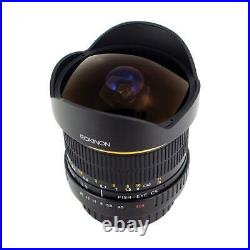 Rokinon 8mm f/3.5 Aspherical Fisheye, Manual Focus Lens for Nikon F Mount #FE8MN