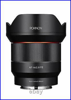 Rokinon AF 14mm F2.8 Full Frame Auto Focus Wide Angle Lens for Sony E Mount FE