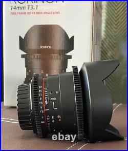 Rokinon Cine DS 14mm T3.1 Full Frame Ultra Wide Angle Lens Nikon