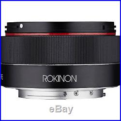 Rokinon IO35AF-E 35-35mm f/2.8 Compact Wide Angle Lens for Sony E Mount, Black