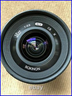 Rokinon/Samyang 12mm F/2 Wide Angle Lens For Fuji X superb used condition