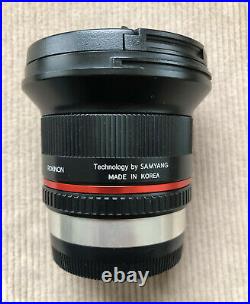 Rokinon/Samyang 12mm F/2 Wide Angle Lens For Fuji X superb used condition