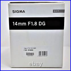 SIGMA Art 14mm F/1.8 DG HSM (for SIGMA SA mount)