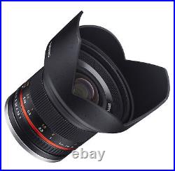 Samyang 12mm F2.0 High Speed Wide Angle Lens (Fuji X Black)