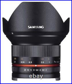 Samyang 12mm F2.0 Ultra Wide Angle Lens for Sony E-Mount (NEX)