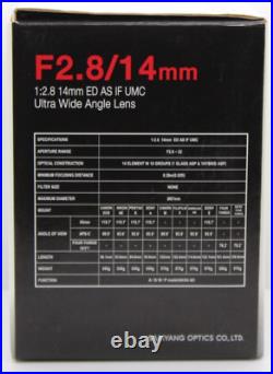 Samyang AF 14mm F2.8 Full Frame Ultra Wide Angle Lens FOR CANON