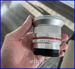 Samyang (Rokinon) 12mm f2 For Fuji X-Mount, Silver, very good condition