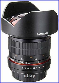 Samyang SY14M-C 14mm F2.8 Ultra Wide Fixed Angle Lens for Canon Black