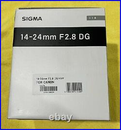 Sigma 14-24mm F/2.8 DG HSM Art Lens for Canon EF Camera