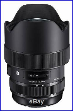 Sigma 14-24mm f/2.8 DG HSM Art Lens for Nikon. U. S. Authorized Dealer