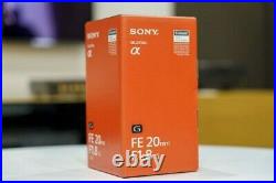Sony FE 20mm f/1.8 G Ultra Wide Angle Lens NEW