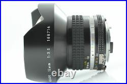 TOP MINT in Case Nikon Ai-s Nikkor 15mm f3.5 Ultra Wide Lens 4 filters JAPAN