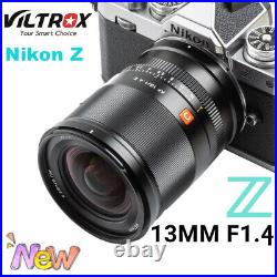 VILTROX 13mm F1.4 Auto Focus Ultra Wide Angle Lens For Nikon Z mount Z5 Z6 Z7II