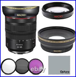 WIDE ANGLE + MACRO LENS + HD 3 FILTERS FOR Canon RF 24-105mm f/4L IS USM Lens