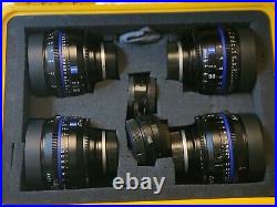 ZEISS CP. 3 T2.1 Compact Prime 4 Lens Set (Canon EF Mount, Ft) 15, 25, 50, 85mm